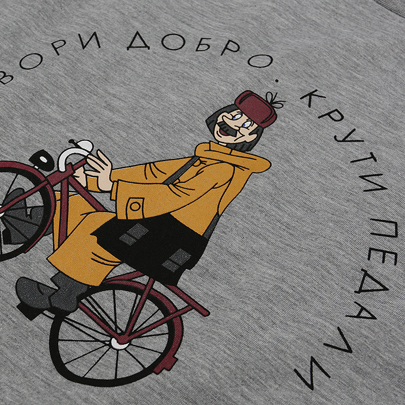 мужская серая футболка Запорожец heritage Твори добро Tvori Dobro-grey - цена, описание, фото 3